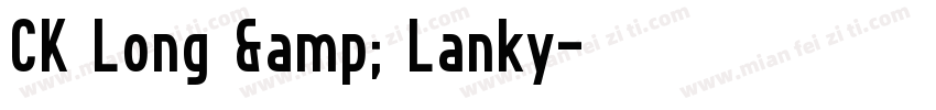 CK Long & Lanky字体转换